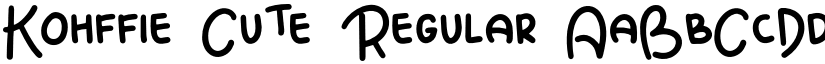 Kohffie Cute Regular font