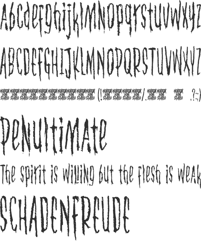 Konflic font preview