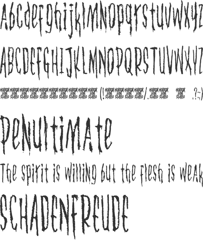 Konflic font preview