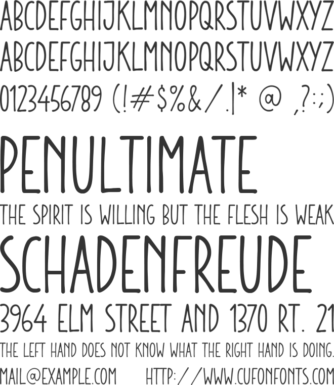 Glazed Donuts font preview