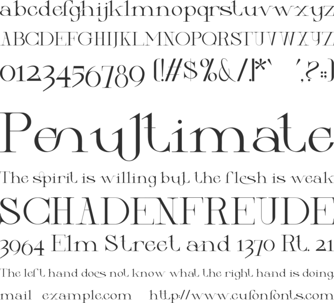 Growssed font preview