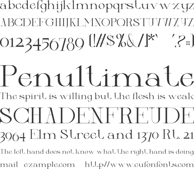 Growssed font preview