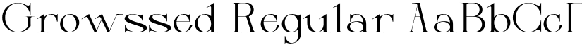 Growssed Regular font