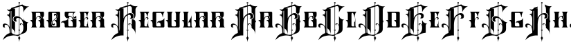 Groser Regular font