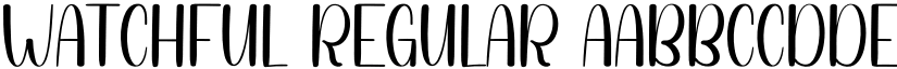 Watchful Regular font