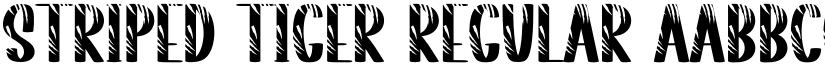 Striped Tiger Regular font