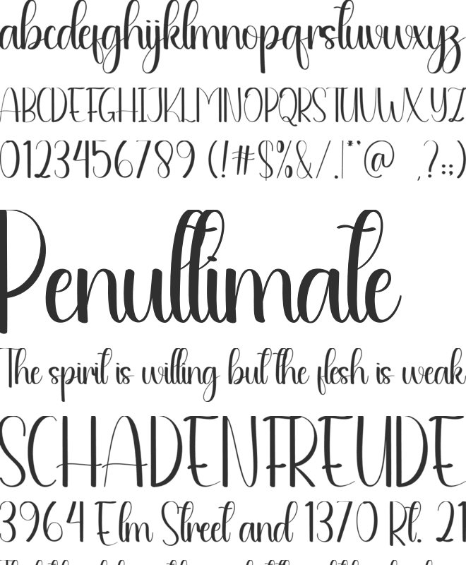 Speacles font preview