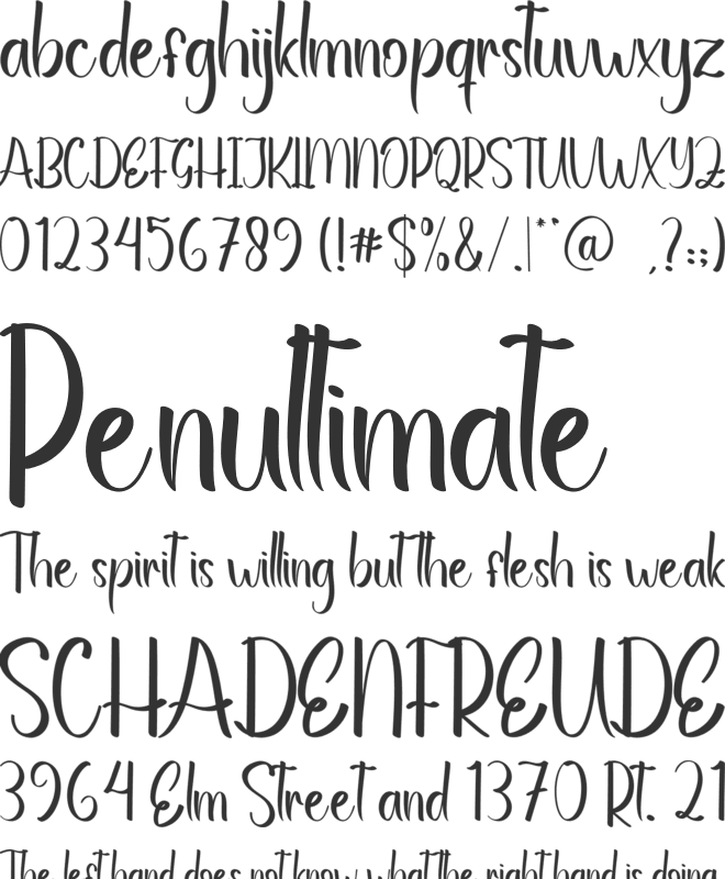Road Race font preview