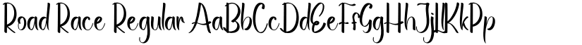 Road Race Regular font