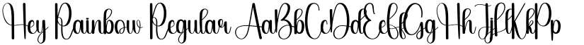 Hey Rainbow Regular font