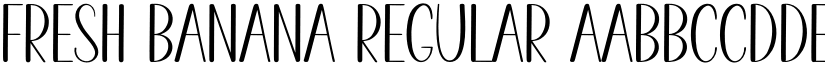 Fresh Banana Regular font