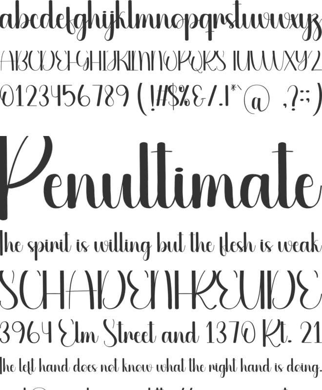 Directly font preview