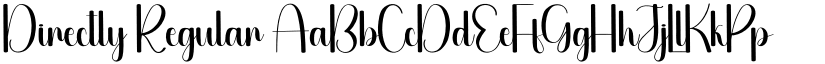 Directly Regular font