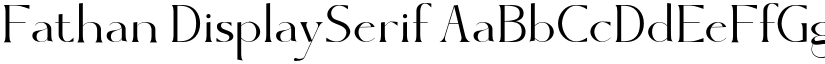Fathan DisplaySerif font