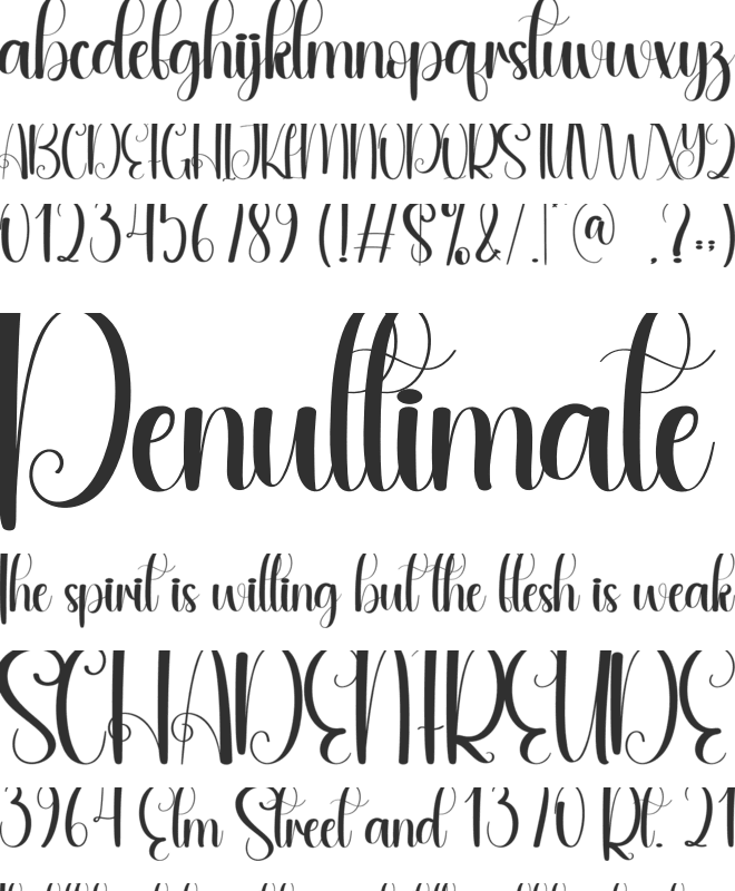 Creamy font preview