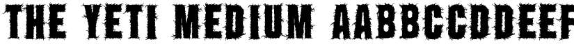 the yeti Medium font
