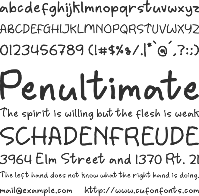 Rostenfly font preview