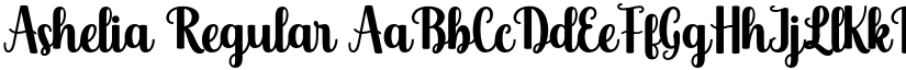 Ashelia Regular font