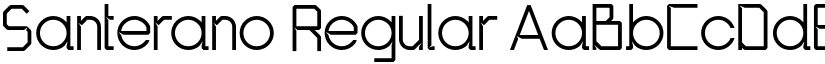 Santerano Regular font