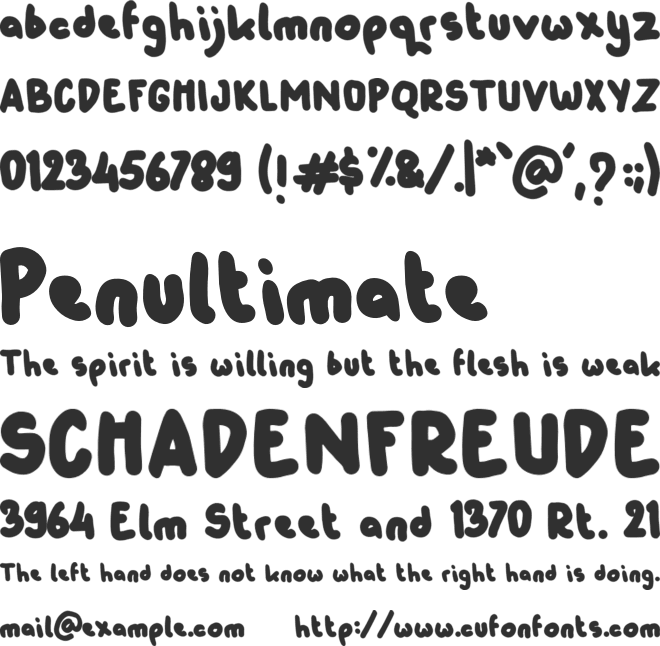 Altine font preview