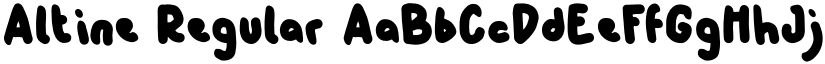 Altine Regular font