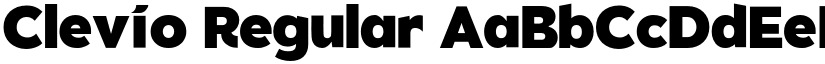 Clevio Regular font