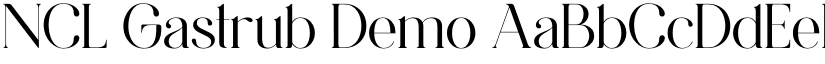 NCL Gastrub Demo font