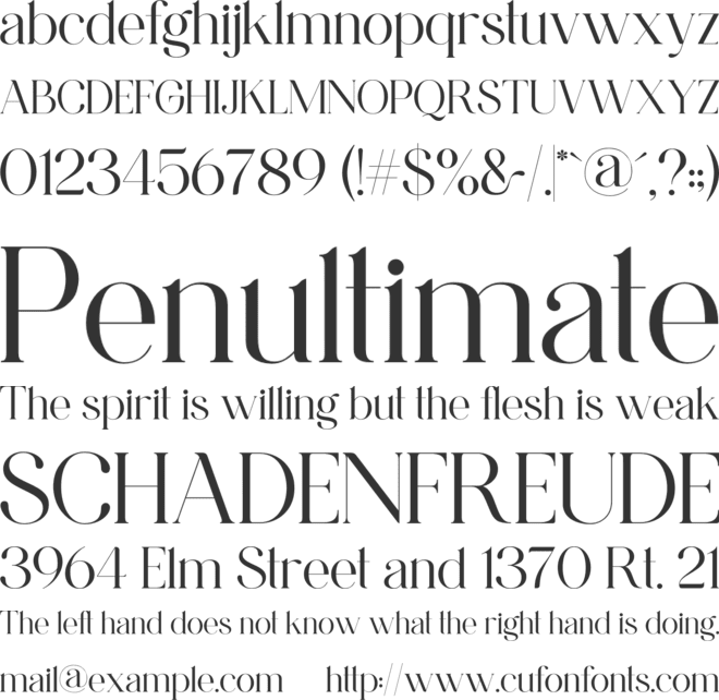 NCL Gastrub font preview