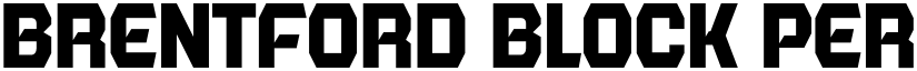 Brentford Block Personal font