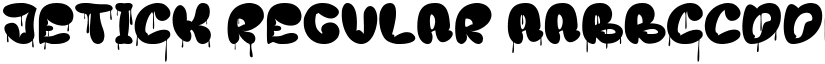 JETICK Regular font