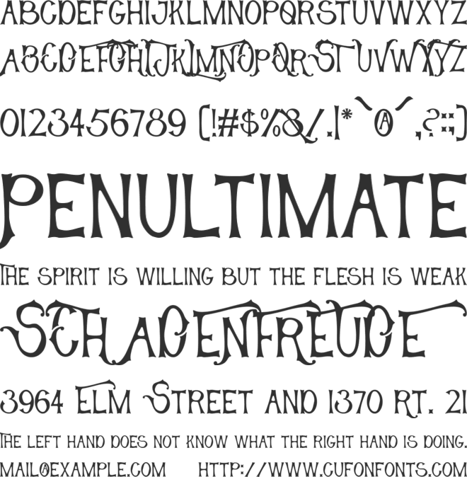 Host Crucial font preview