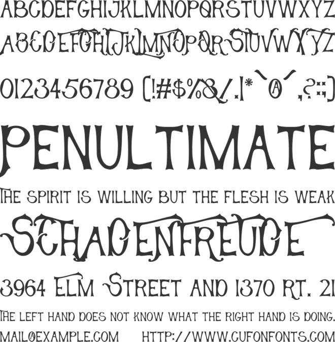 Host Crucial font preview