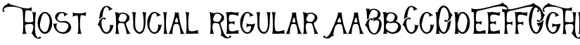 Host Crucial Regular font