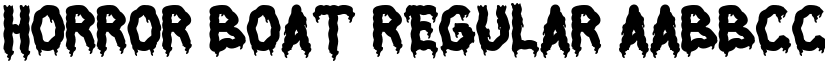 Horror Boat Regular font