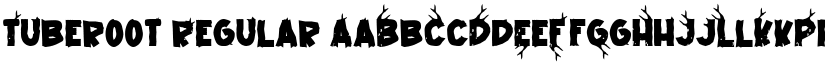 Tuberoot Regular font