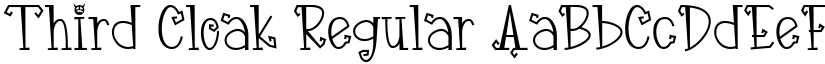Third Cloak font download