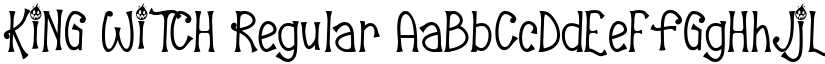 KING WITCH Regular font