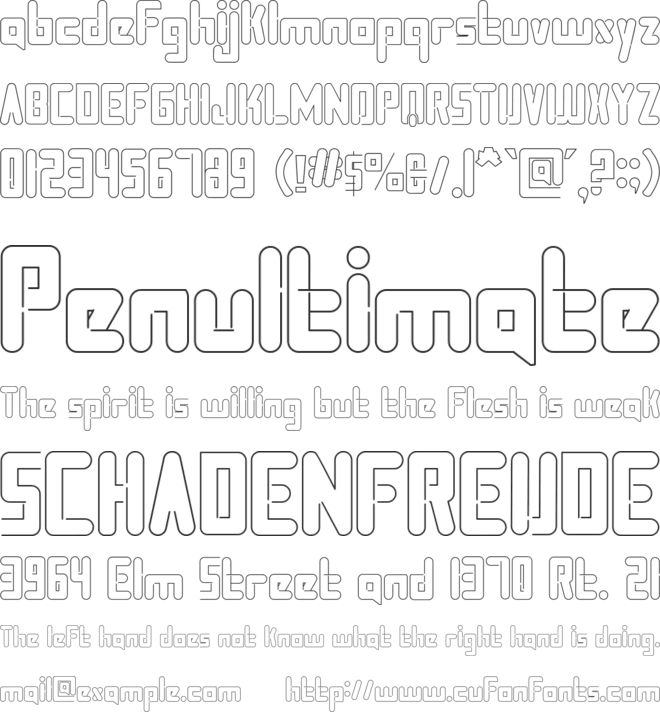 HAINER font preview