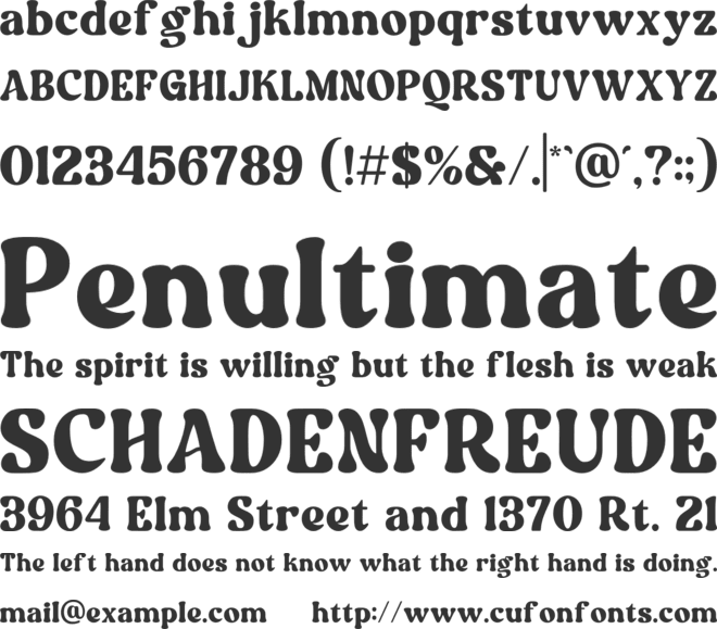 NCL Aekabih Muskey font preview