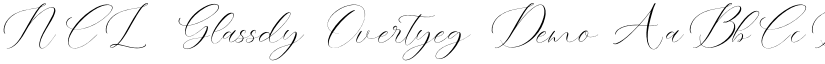 NCL Glassdy Overtyeg font download