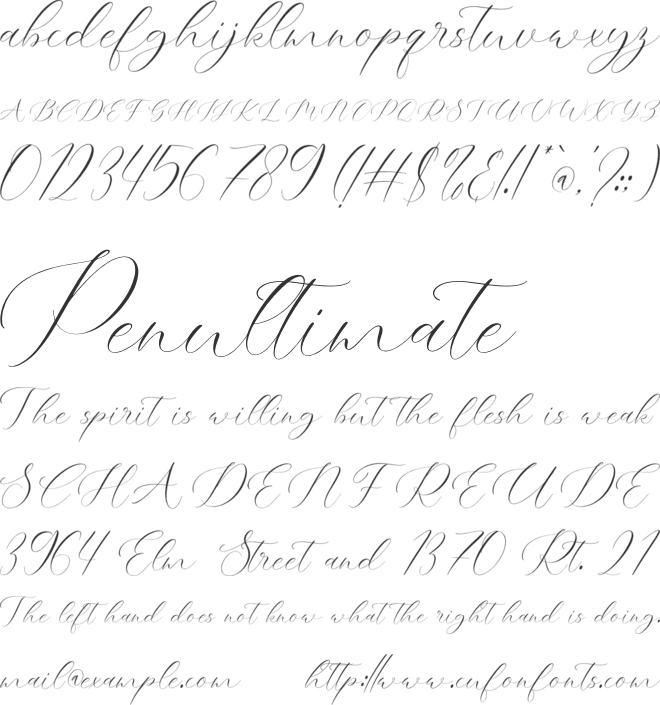 NCL Glassdy Overtyeg font preview