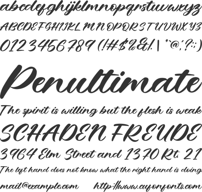 NCL Mahqusep Copisela font preview