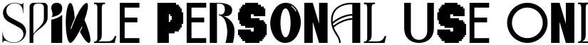 Spikle Personal Use Only Regular font