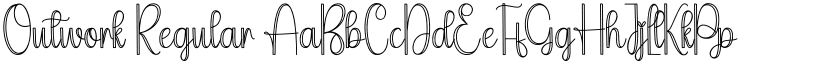 Outwork Regular font