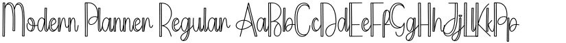 Modern Planner Regular font