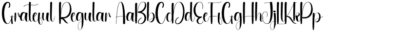 Grateful Regular font