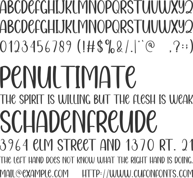 Mardi Gras font preview