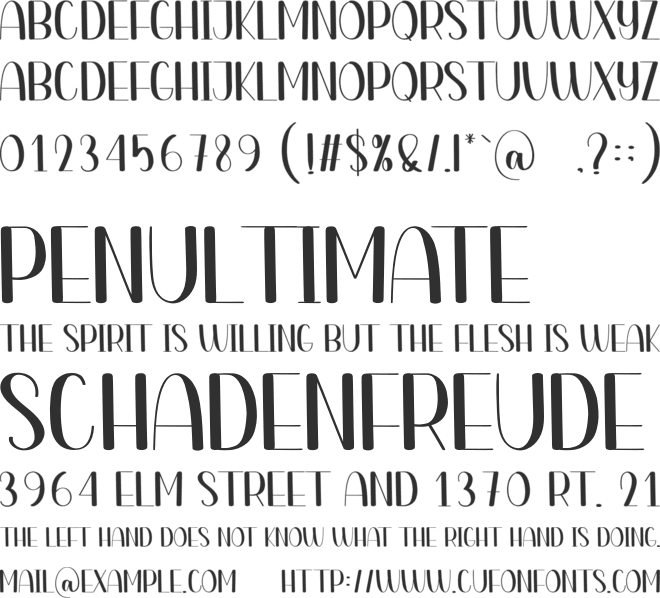 Manager font preview