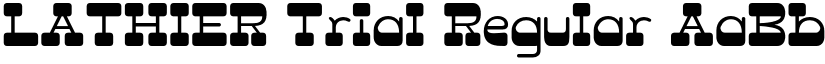 LATHIER Trial Regular font