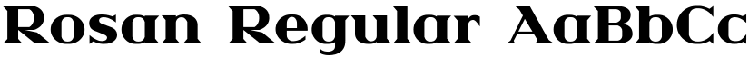 Rosan Regular font